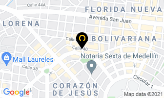 Mapa de Granero Los Chalets en Medellín