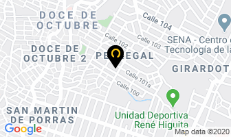 Mapa de Granero Paspor en Medellín
