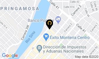 Mapa de Granero Santa Fe en Montería