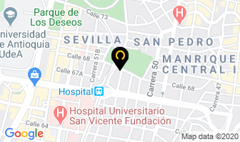 Mapa de Granitos Y Marmoles en Medellín