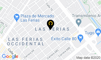 Mapa de Granplast De Colombia Ltda en Bogotá D.C