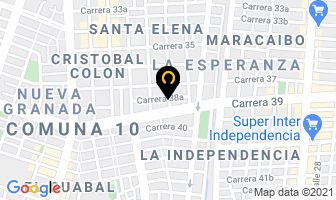 Mapa de Green Films en Cali