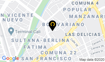 Mapa de Grúas Autocali en Cali
