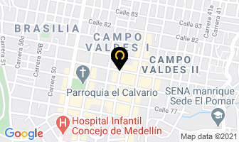 Mapa de Grúas El Norte en Medellín