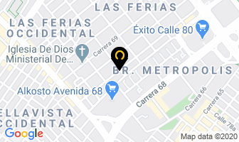 Mapa de Gruas Fercarg en Bogotá D.C