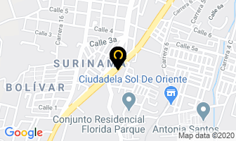 Mapa de Grúas José Bombas en Tunja