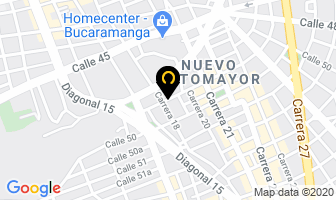 Mapa de Grupo Empresarial De Comercio en Bucaramanga
