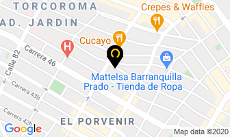 Mapa de G.t. Colombia en Barranquilla
