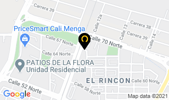 Mapa de Guantes Alicia Ltda. en Cali