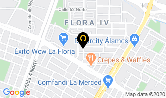 Mapa de Guantes Yumbo Ltda. en Cali