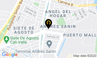 Mapa de Guitarras Sandoval en Cali