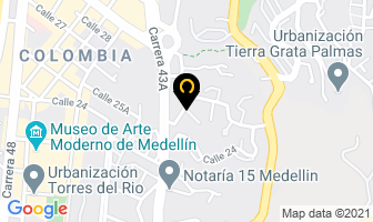 Mapa de Gustavo Bernal en Medellín