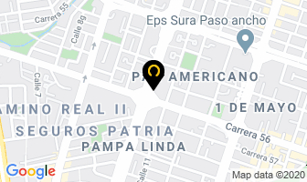 Mapa de Gutierrez Studio en Cali