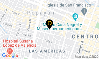 Mapa de Guzmán Palacios Carlos Andrés en Popayán