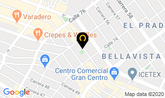 Mapa de Gym Shop en Barranquilla