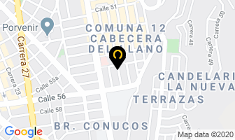 Mapa de Hacemos Comunicación en Bucaramanga