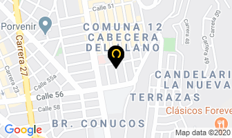 Mapa de Hacemos Comunicaciones en Bucaramanga