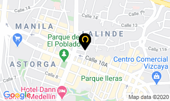 Mapa de Hair Center en Medellín