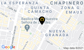 Mapa de Hamburguesas en Bogotá D.C