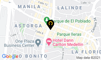 Mapa de Hamburguesas Pop en Medellín