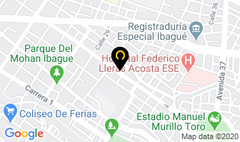 Mapa de Happy Dogs en Ibagué