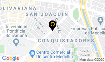 Mapa de Hard Rock Taller en Medellín