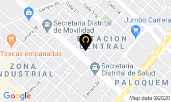 Mapa de Harinera Del Valle S.a. en Bogotá D.C