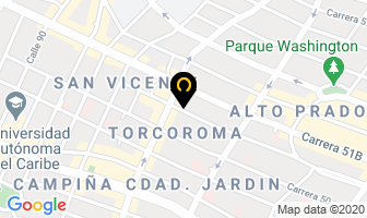 Mapa de Harrey`s Ltda. en Barranquilla