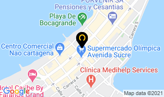 Mapa de Harvey Comidas en Cartagena