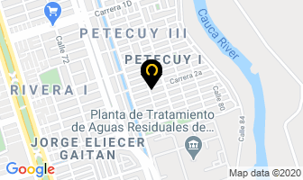 Mapa de Heladería Daris en Cali