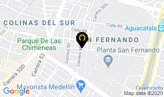 Mapa de Heladeria El Coral en Itaguí