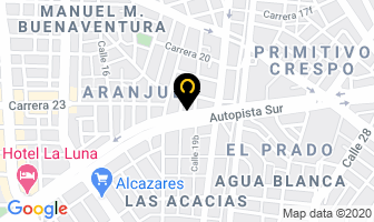 Mapa de Heladería Fruty Helado Burger en Cali
