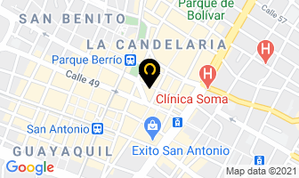 Mapa de Heladería Venus en Medellín