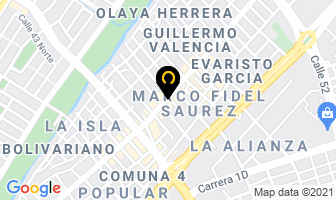 Mapa de Heladeria Y Pizzeria Cariñitos en Cali
