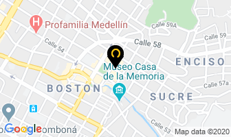 Mapa de Helados Batea Tropical en Medellín