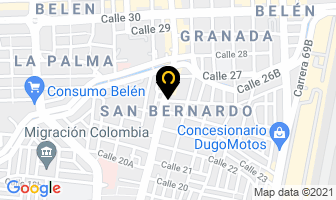 Mapa de Helados Le Cream en Medellín