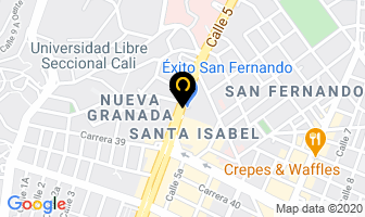 Mapa de Helados Mimos en Cali