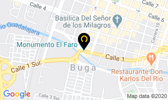 Mapa de Helados Pipe en Guadalajara de Buga