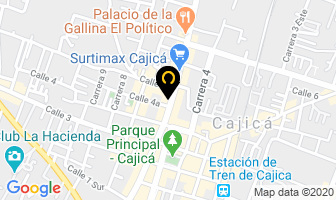 Mapa de Helados Sabara en Cajicá