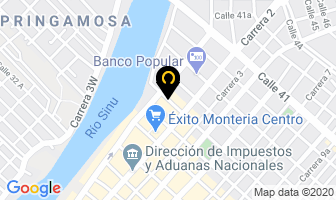 Mapa de Helados Tonny en Montería
