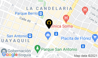 Mapa de Heliográficas Colonial en Medellín