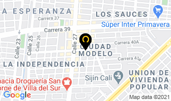Mapa de Hernán Obando Plomería en Cali