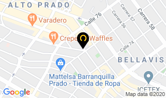 Mapa de Herrera Durán Jurys Segundo en Barranquilla