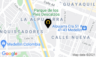 Mapa de Herrera Excavaciones en Medellín