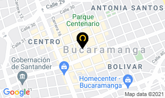 Mapa de Hers Construcciones en Bucaramanga