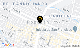 Mapa de Hesidencas El Viti en Popayán