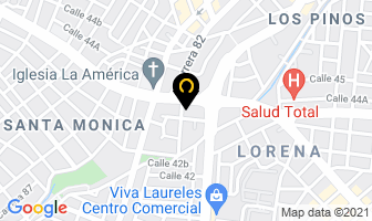 Mapa de Hidro  America en Medellín