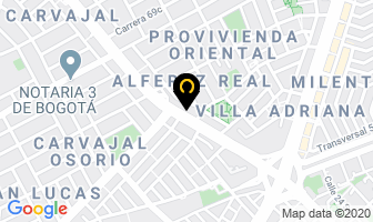 Mapa de Hidrogas Vehicular Ltda en Bogotá D.C