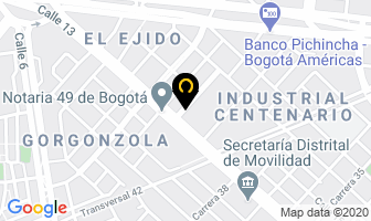 Mapa de Hielos Santafe Ltda en Bogotá D.C