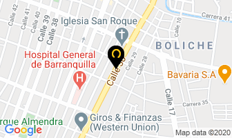 Mapa de Hierros El Triunfo en Barranquilla